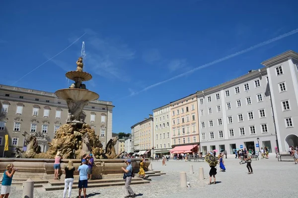 Salzburgo Austria Vista Histórica Ciudad Salzburgo Austria — Foto de Stock