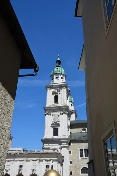 Salzburg Oostenrijk Weergave Het Historische Stadscentrum Van Salzburg Oostenrijk — Stockfoto