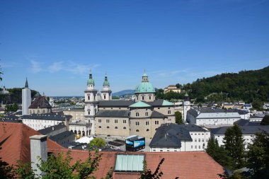 Salzburg, Avusturya - Salzburg, Avusturya tarihi şehir görünümünde