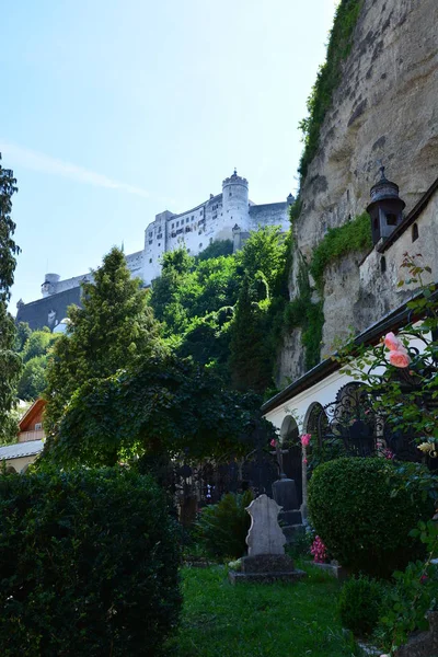 Salzburg Österrike Vyn Den Historiska Staden Salzburg Österrike — Stockfoto