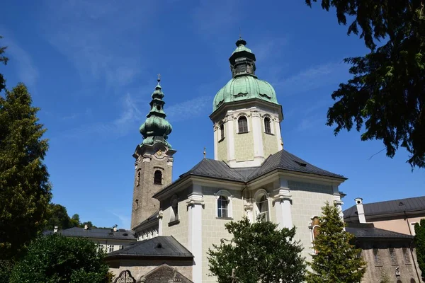 Salzburgo Áustria Vista Para Cidade Histórica Salzburgo Áustria — Fotografia de Stock