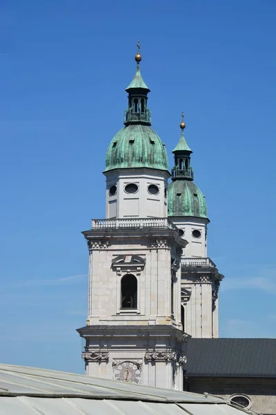 Salzburg Rakousko Pohled Historickém Městě Salzburg Rakousko — Stock fotografie