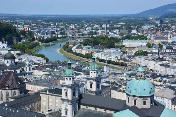 Salisburgo Austria Veduta Nella Storica Città Salisburgo Austria — Foto Stock