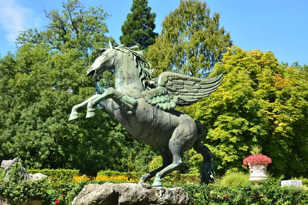 Salzburgo Áustria Vista Para Cidade Histórica Salzburgo Áustria — Fotografia de Stock