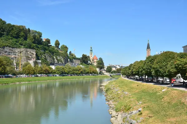 Salzbourg Autriche Vue Dans Ville Historique Salzbourg Autriche — Photo