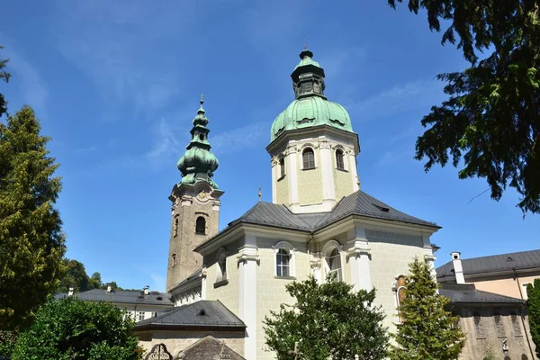 Salzburg Oostenrijk Weergave Het Historische Stadscentrum Van Salzburg Oostenrijk — Stockfoto