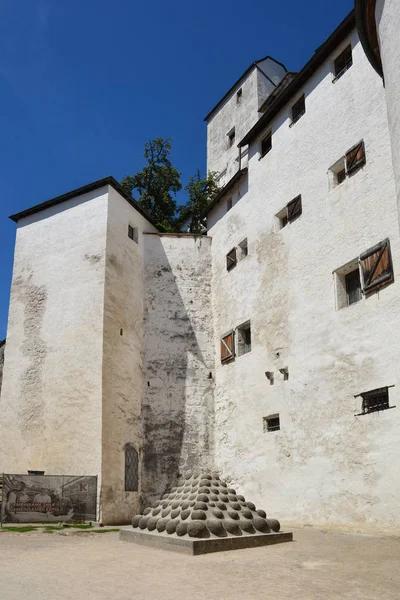 Salzburg Austria View Festung Hohensalzburg Fortress Historical City Salzburg Austria — Stock Photo, Image