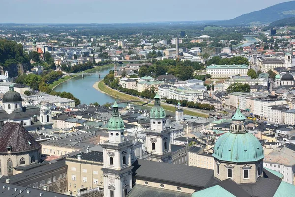 Salzburg Austria Blick Die Historische Stadt Salzburg Österreich — Stockfoto