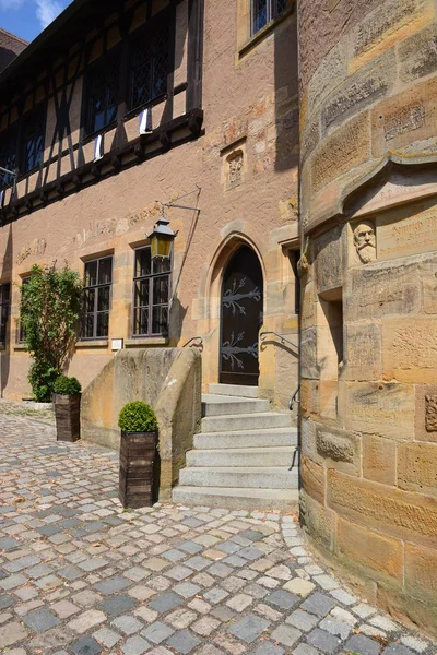 Bamberg Duitsland 2018 Detailweergave Van Kasteel Altenburg Bij Historische Stad — Stockfoto