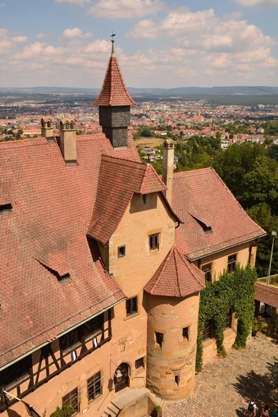 Bamberg Alemanha 2018 Vista Detalhada Castelo Altenburg Perto Cidade Histórica — Fotografia de Stock