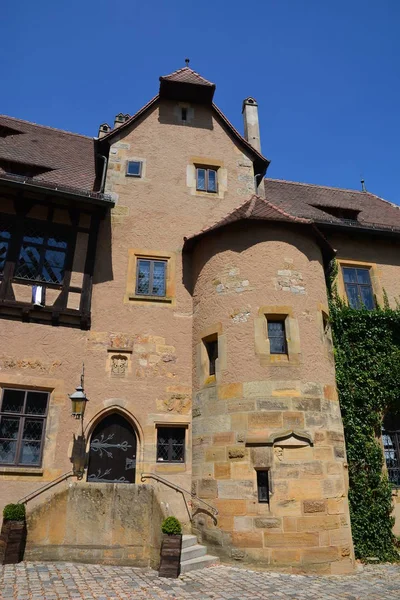 Bamberg Duitsland 2018 Detailweergave Van Kasteel Altenburg Bij Historische Stad — Stockfoto