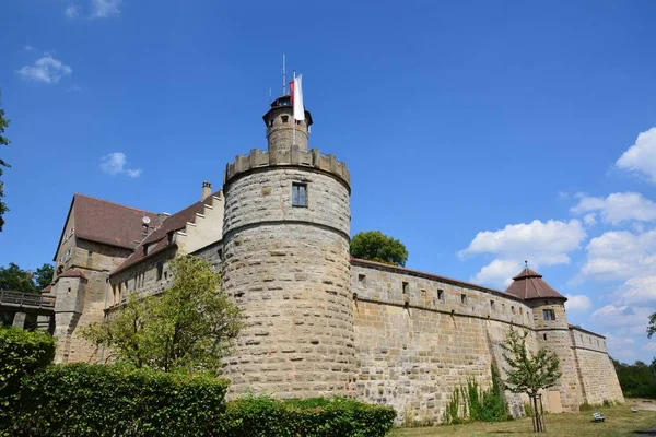 Bamberg Niemcy 2018 Szczegółowy Widok Zamek Altenburg Pobliżu Historycznego Miasta — Zdjęcie stockowe