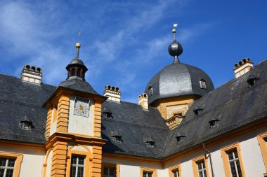 Bamberg, Almanya - Barok Schloss Seehof palace yanında üst Franconia, Almanya Bamberg şehir tarihi, Bavyera, bölge görünümünü