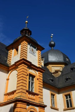 Bamberg, Almanya - Barok Schloss Seehof palace yanında üst Franconia, Almanya Bamberg şehir tarihi, Bavyera, bölge görünümünü