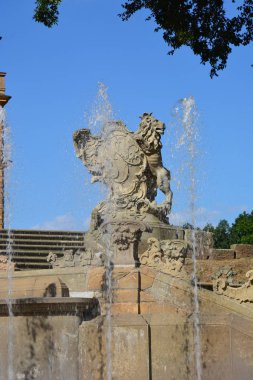 Bamberg, Almanya - Barok Schloss Seehof palace yanında üst Franconia, Almanya Bamberg şehir tarihi, Bavyera, bölge görünümünü