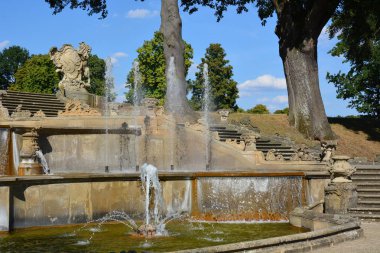 Bamberg, Almanya - Barok Schloss Seehof palace yanında üst Franconia, Almanya Bamberg şehir tarihi, Bavyera, bölge görünümünü