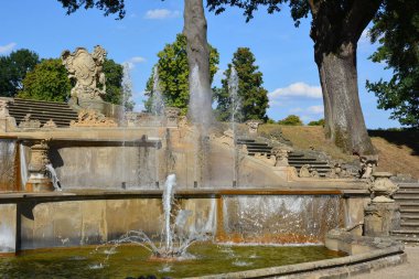 Bamberg, Almanya - Barok Schloss Seehof palace yanında üst Franconia, Almanya Bamberg şehir tarihi, Bavyera, bölge görünümünü