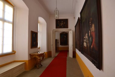 Bamberg, Almanya - Memmelsdorf /Bamberg, Bavyera, bölge Yukarı Franconia, Almanya yakınlarındaki barok Schloss Seehof sarayının iç görünümü