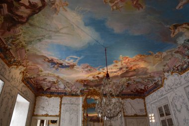 Bamberg, Almanya - Memmelsdorf /Bamberg, Bavyera, bölge Yukarı Franconia, Almanya yakınlarındaki barok Schloss Seehof sarayının iç görünümü