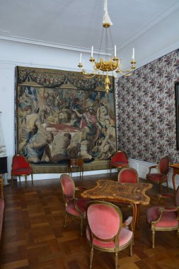 Bamberg, Almanya - Memmelsdorf /Bamberg, Bavyera, bölge Yukarı Franconia, Almanya yakınlarındaki barok Schloss Seehof sarayının iç görünümü