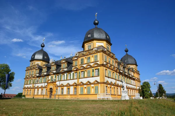 Bamberg, Almanya - Barok Schloss Seehof palace yanında üst Franconia, Almanya Bamberg şehir tarihi, Bavyera, bölge görünümünü