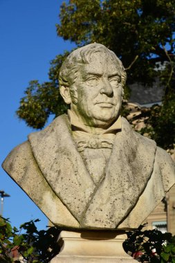 Johann Lukas Schnlein'in büstü (1793-1864), Bamberg, Almanya'daki Schnleinsplatz meydanına kuruldu