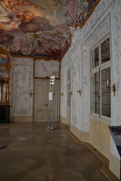 Bamberg Německo Pohled Interiér Barokní Paláce Schloss Seehof Nedaleko Historického — Stock fotografie