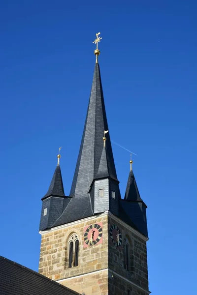位于德国巴伐利亚州班贝格附近的梅梅尔斯多夫圣母玛利亚教堂 — 图库照片