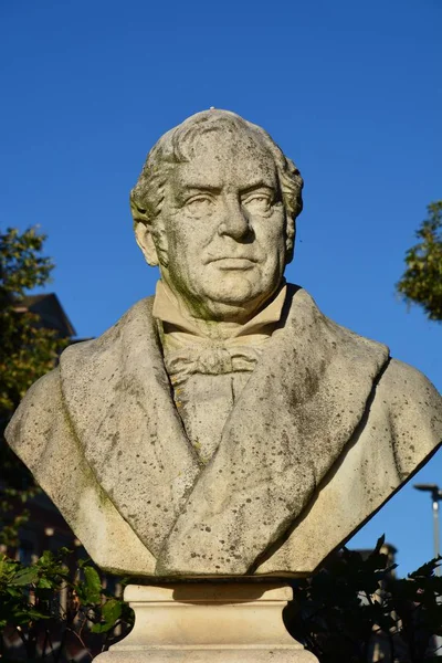 Busto Johann Lukas Schnlein 1793 1864 Instalado Plaza Schnleinsplatz Bamberg —  Fotos de Stock