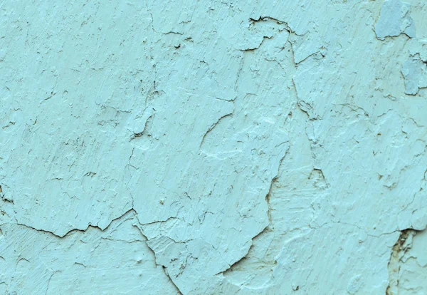 Paredes azuis de concreto velho com rachaduras pintura de fundo, workpiec — Fotografia de Stock