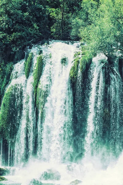 Wasserfall Kravice Fluss Trebizat Bosnien Und Herzegowina Wunder Der Natur — Stockfoto