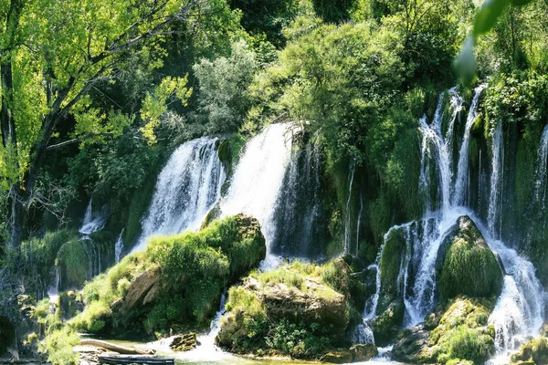 Wasserfall Kravice Fluss Trebizat Bosnien Und Herzegowina Wunder Der Natur — Stockfoto
