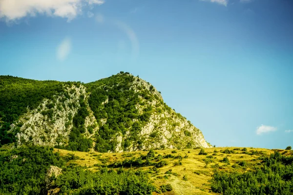Beautiful mountain landscape on sunny day. Montenegro, Albania, Dinaric Alps Balkan Peninsula.Can be used for postcards, banners,cards.