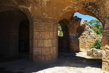 Yaz aylarında Tunus Carthage Harabeleri