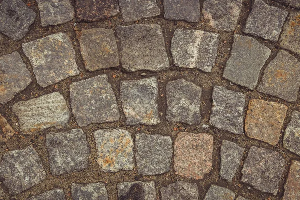 Steinhintergrund. Textur aus Stein, Kopfsteinpflaster, Pflaster, Granit — Stockfoto