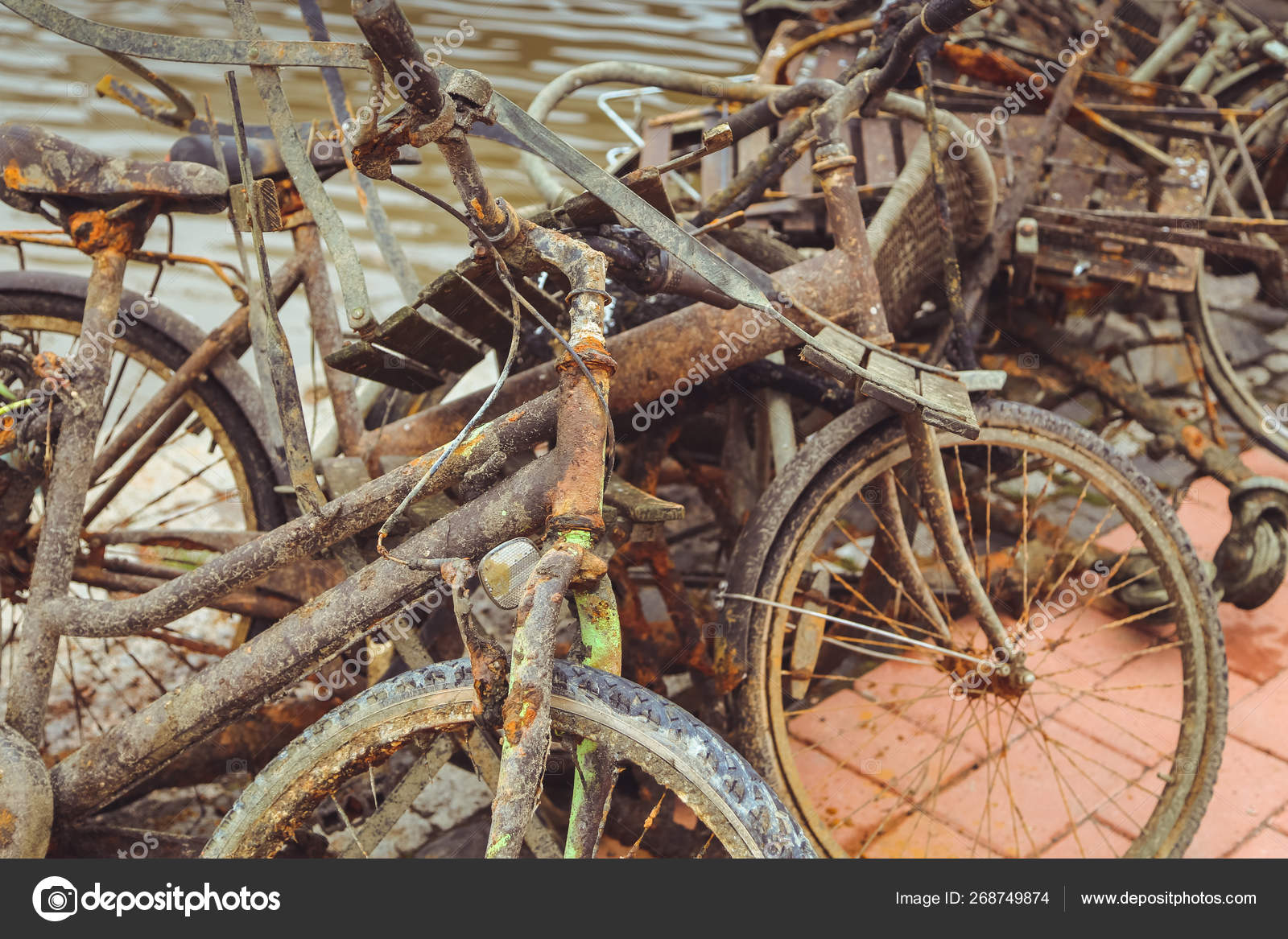 Porvoo, Finland - may 2019: Old rusty 