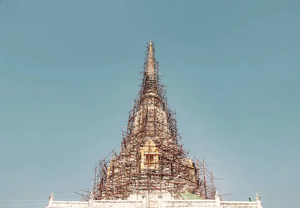 Wat Phu Khao Thong Temple Golden Mount Temple Ayutthaya — Fotografia de Stock