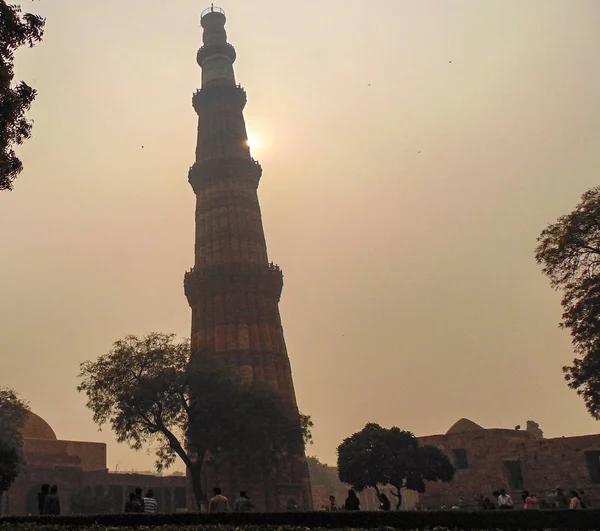 Qutub Minar Turm Und Grab Delhi Indien — Stockfoto