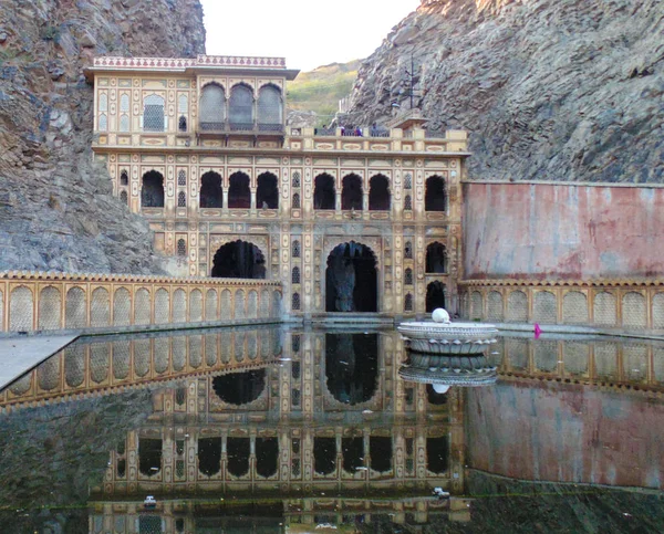 Aap Galtaji Monkey Temple Jaipur City India — Stockfoto