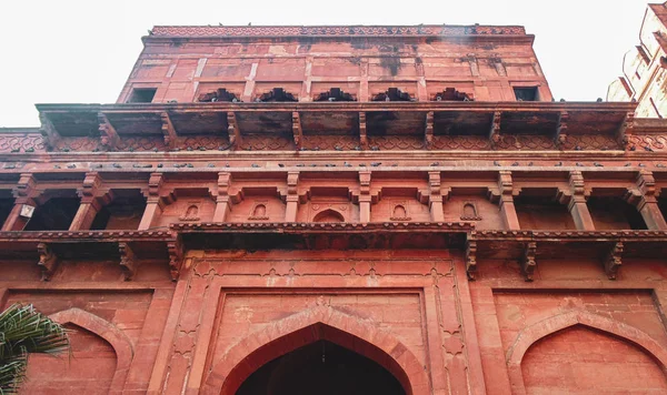 Forte Histórico Agra Construído Pelo Imperador Mughal Akbar Agra Índia — Fotografia de Stock