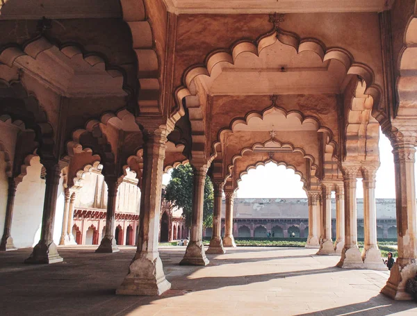 Forte Histórico Agra Construído Pelo Imperador Mughal Akbar Agra Índia — Fotografia de Stock