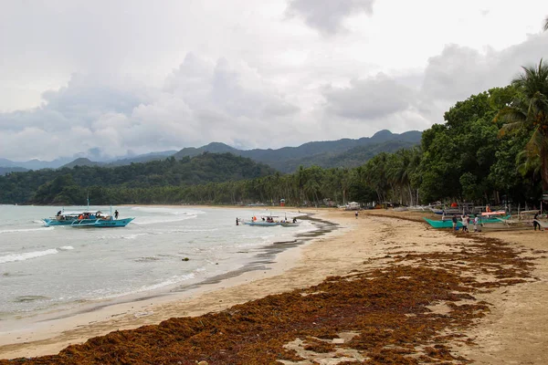 Παραλία Sabang Πουέρτο Πρινσέσα Φιλιππίνες — Φωτογραφία Αρχείου