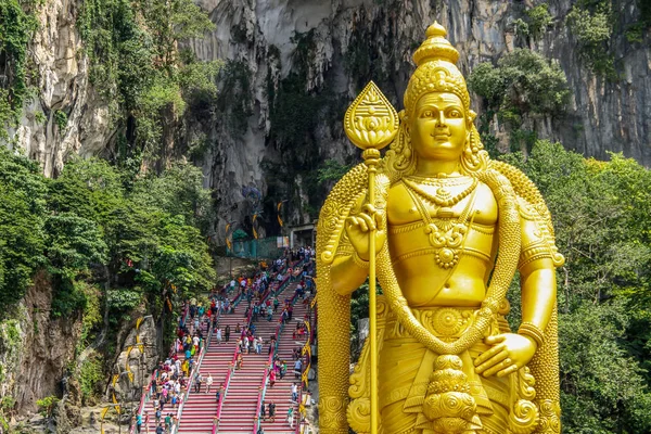 Estátua Lord Murugan Batu Caves Kuala Lumpur — Fotografia de Stock