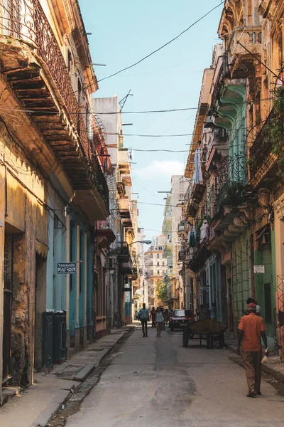 Vecchia Strada Edifici Avana Cuba — Foto Stock