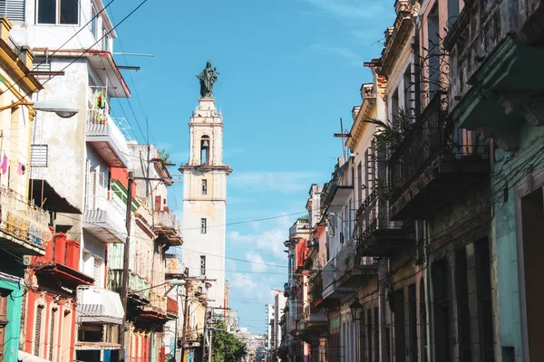 Rua Velha Edifícios Habana Cuba — Fotografia de Stock