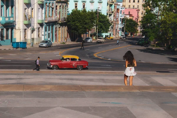 Oude Straat Gebouwen Havana Cuba — Stockfoto