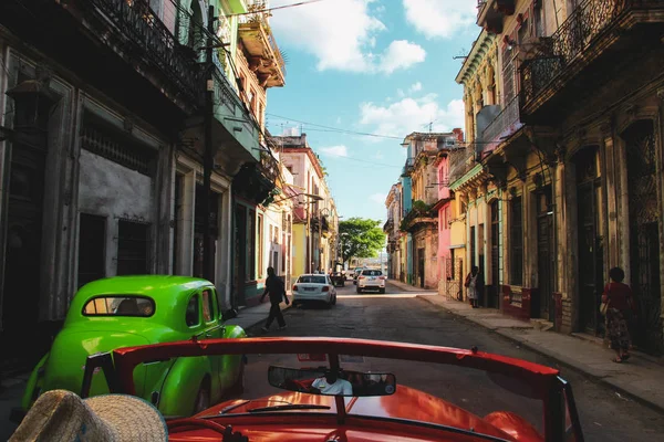 Rua Velha Edifícios Habana Cuba — Fotografia de Stock