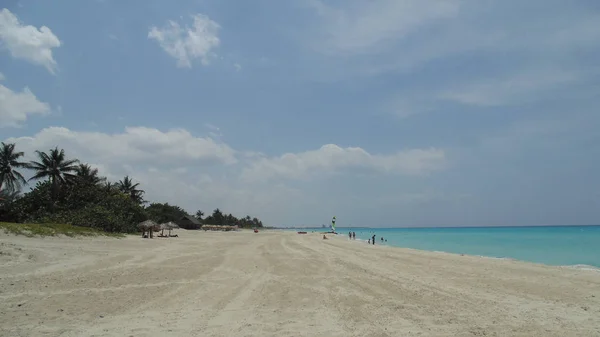Apă Turcoaz Plajă Nisip Alb Caraibe — Fotografie, imagine de stoc