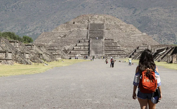 Pirámide Luna Teotihuacán Ciudad Mecixo — Foto de Stock