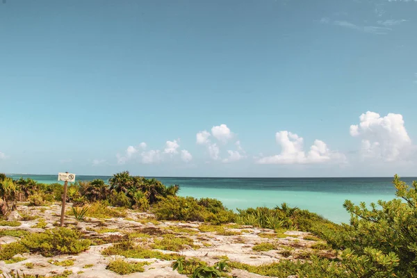 Tulum Beach Tulum Ruins Mexico — Stock Photo, Image